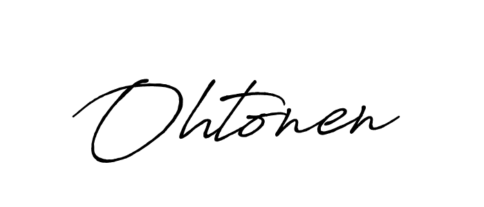 How to make Ohtonen name signature. Use Antro_Vectra_Bolder style for creating short signs online. This is the latest handwritten sign. Ohtonen signature style 7 images and pictures png