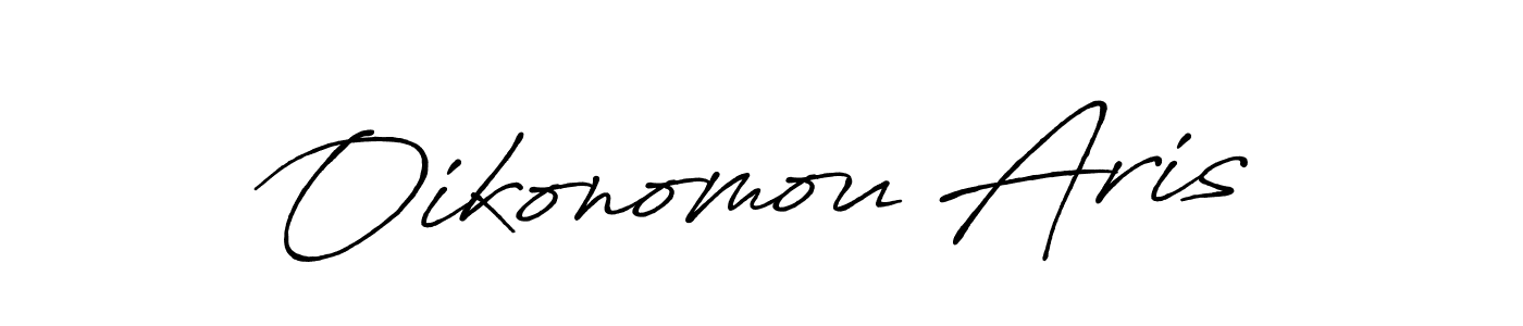 Oikonomou Aris stylish signature style. Best Handwritten Sign (Antro_Vectra_Bolder) for my name. Handwritten Signature Collection Ideas for my name Oikonomou Aris. Oikonomou Aris signature style 7 images and pictures png