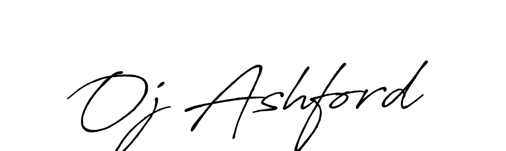 Use a signature maker to create a handwritten signature online. With this signature software, you can design (Antro_Vectra_Bolder) your own signature for name Oj Ashford. Oj Ashford signature style 7 images and pictures png