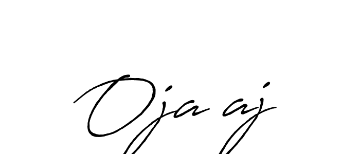 How to make Ojačaj name signature. Use Antro_Vectra_Bolder style for creating short signs online. This is the latest handwritten sign. Ojačaj signature style 7 images and pictures png