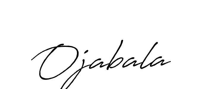 Design your own signature with our free online signature maker. With this signature software, you can create a handwritten (Antro_Vectra_Bolder) signature for name Ojabala. Ojabala signature style 7 images and pictures png