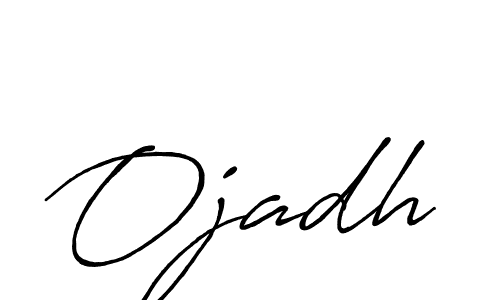 Design your own signature with our free online signature maker. With this signature software, you can create a handwritten (Antro_Vectra_Bolder) signature for name Ojadh. Ojadh signature style 7 images and pictures png