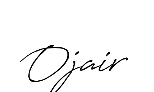 Use a signature maker to create a handwritten signature online. With this signature software, you can design (Antro_Vectra_Bolder) your own signature for name Ojair. Ojair signature style 7 images and pictures png