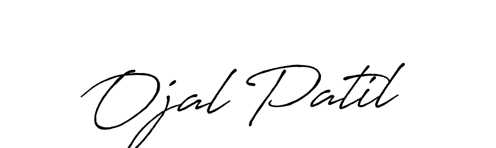 This is the best signature style for the Ojal Patil name. Also you like these signature font (Antro_Vectra_Bolder). Mix name signature. Ojal Patil signature style 7 images and pictures png