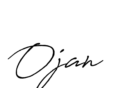 Create a beautiful signature design for name Ojan. With this signature (Antro_Vectra_Bolder) fonts, you can make a handwritten signature for free. Ojan signature style 7 images and pictures png