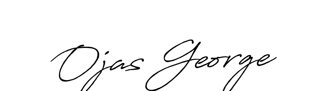 How to make Ojas George name signature. Use Antro_Vectra_Bolder style for creating short signs online. This is the latest handwritten sign. Ojas George signature style 7 images and pictures png