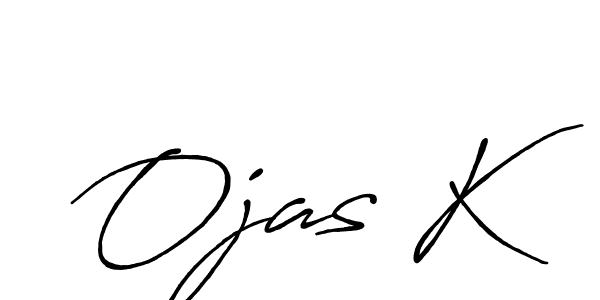 How to Draw Ojas K signature style? Antro_Vectra_Bolder is a latest design signature styles for name Ojas K. Ojas K signature style 7 images and pictures png