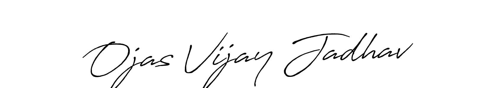 The best way (Antro_Vectra_Bolder) to make a short signature is to pick only two or three words in your name. The name Ojas Vijay Jadhav include a total of six letters. For converting this name. Ojas Vijay Jadhav signature style 7 images and pictures png