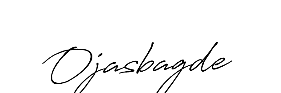 Create a beautiful signature design for name Ojasbagde. With this signature (Antro_Vectra_Bolder) fonts, you can make a handwritten signature for free. Ojasbagde signature style 7 images and pictures png