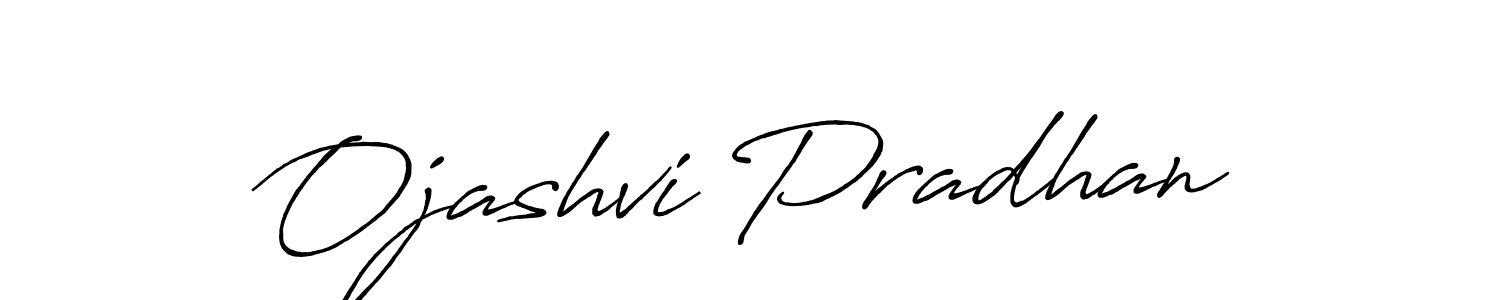 Ojashvi Pradhan stylish signature style. Best Handwritten Sign (Antro_Vectra_Bolder) for my name. Handwritten Signature Collection Ideas for my name Ojashvi Pradhan. Ojashvi Pradhan signature style 7 images and pictures png