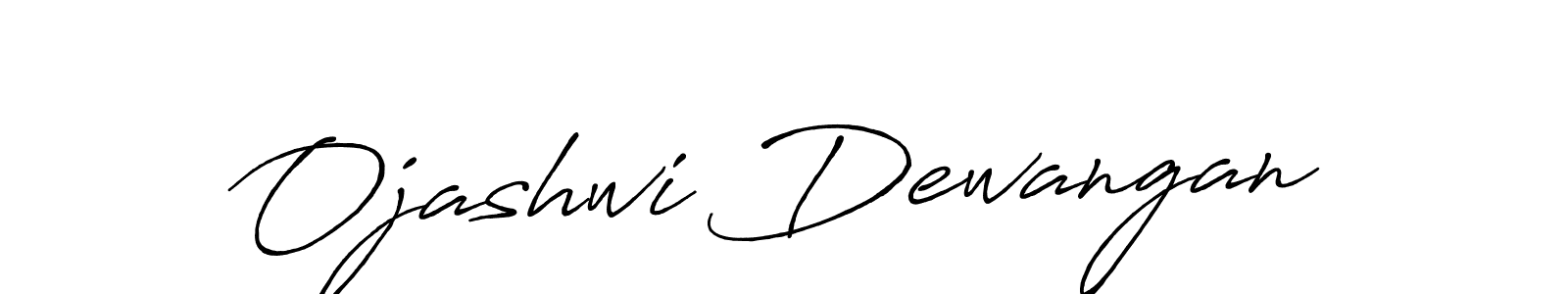 Also we have Ojashwi Dewangan name is the best signature style. Create professional handwritten signature collection using Antro_Vectra_Bolder autograph style. Ojashwi Dewangan signature style 7 images and pictures png