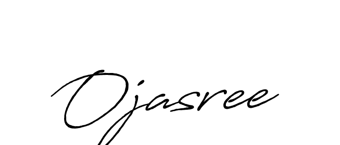 Design your own signature with our free online signature maker. With this signature software, you can create a handwritten (Antro_Vectra_Bolder) signature for name Ojasree. Ojasree signature style 7 images and pictures png