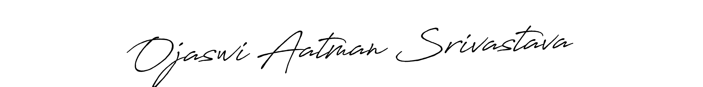 Make a short Ojaswi Aatman Srivastava signature style. Manage your documents anywhere anytime using Antro_Vectra_Bolder. Create and add eSignatures, submit forms, share and send files easily. Ojaswi Aatman Srivastava signature style 7 images and pictures png