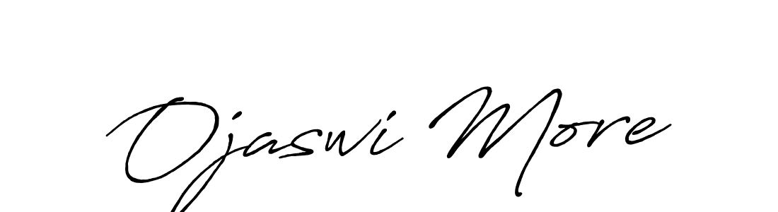 Also we have Ojaswi More name is the best signature style. Create professional handwritten signature collection using Antro_Vectra_Bolder autograph style. Ojaswi More signature style 7 images and pictures png