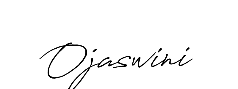 Create a beautiful signature design for name Ojaswini. With this signature (Antro_Vectra_Bolder) fonts, you can make a handwritten signature for free. Ojaswini signature style 7 images and pictures png