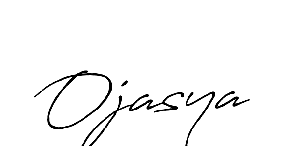 Design your own signature with our free online signature maker. With this signature software, you can create a handwritten (Antro_Vectra_Bolder) signature for name Ojasya. Ojasya signature style 7 images and pictures png