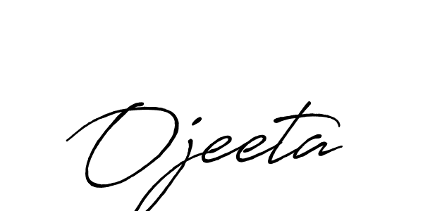 Make a beautiful signature design for name Ojeeta. With this signature (Antro_Vectra_Bolder) style, you can create a handwritten signature for free. Ojeeta signature style 7 images and pictures png