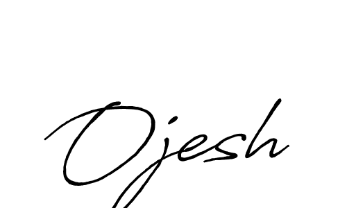 How to make Ojesh name signature. Use Antro_Vectra_Bolder style for creating short signs online. This is the latest handwritten sign. Ojesh signature style 7 images and pictures png