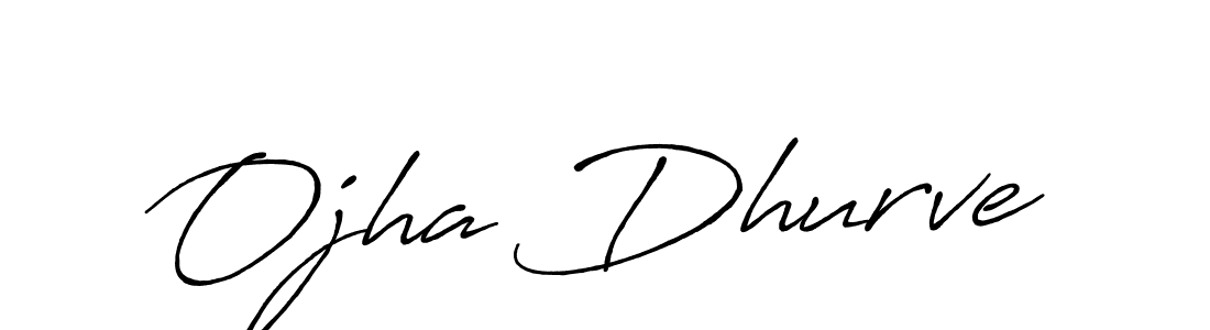 Create a beautiful signature design for name Ojha Dhurve. With this signature (Antro_Vectra_Bolder) fonts, you can make a handwritten signature for free. Ojha Dhurve signature style 7 images and pictures png