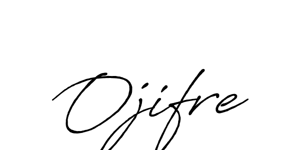 Ojifre stylish signature style. Best Handwritten Sign (Antro_Vectra_Bolder) for my name. Handwritten Signature Collection Ideas for my name Ojifre. Ojifre signature style 7 images and pictures png