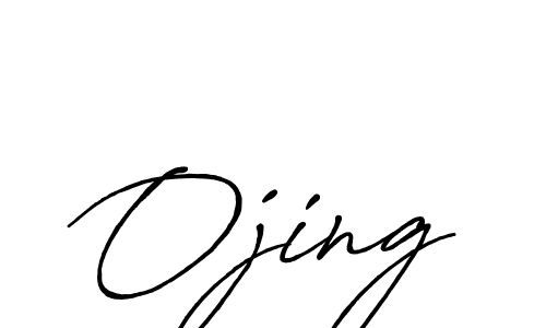 Design your own signature with our free online signature maker. With this signature software, you can create a handwritten (Antro_Vectra_Bolder) signature for name Ojing. Ojing signature style 7 images and pictures png