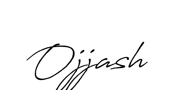 Make a beautiful signature design for name Ojjash. With this signature (Antro_Vectra_Bolder) style, you can create a handwritten signature for free. Ojjash signature style 7 images and pictures png