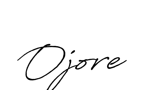 Ojore stylish signature style. Best Handwritten Sign (Antro_Vectra_Bolder) for my name. Handwritten Signature Collection Ideas for my name Ojore. Ojore signature style 7 images and pictures png