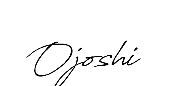 Use a signature maker to create a handwritten signature online. With this signature software, you can design (Antro_Vectra_Bolder) your own signature for name Ojoshi. Ojoshi signature style 7 images and pictures png