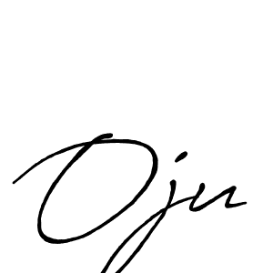 Create a beautiful signature design for name Oju. With this signature (Antro_Vectra_Bolder) fonts, you can make a handwritten signature for free. Oju signature style 7 images and pictures png
