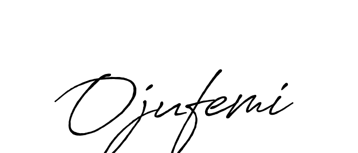 Design your own signature with our free online signature maker. With this signature software, you can create a handwritten (Antro_Vectra_Bolder) signature for name Ojufemi. Ojufemi signature style 7 images and pictures png