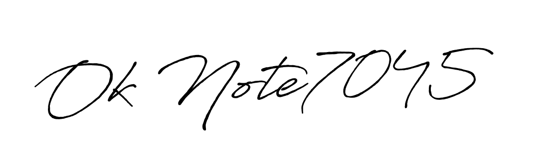 if you are searching for the best signature style for your name Ok Note7045. so please give up your signature search. here we have designed multiple signature styles  using Antro_Vectra_Bolder. Ok Note7045 signature style 7 images and pictures png