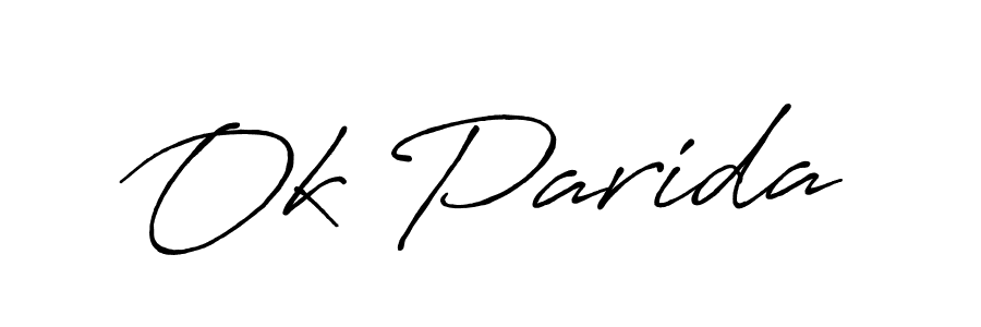 The best way (Antro_Vectra_Bolder) to make a short signature is to pick only two or three words in your name. The name Ok Parida include a total of six letters. For converting this name. Ok Parida signature style 7 images and pictures png