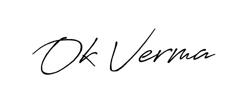 You should practise on your own different ways (Antro_Vectra_Bolder) to write your name (Ok Verma) in signature. don't let someone else do it for you. Ok Verma signature style 7 images and pictures png