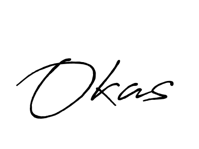 How to make Okas signature? Antro_Vectra_Bolder is a professional autograph style. Create handwritten signature for Okas name. Okas signature style 7 images and pictures png