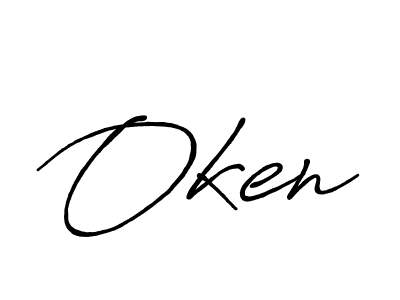 How to Draw Oken signature style? Antro_Vectra_Bolder is a latest design signature styles for name Oken. Oken signature style 7 images and pictures png