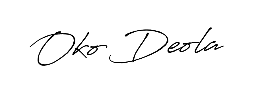 Also You can easily find your signature by using the search form. We will create Oko Deola name handwritten signature images for you free of cost using Antro_Vectra_Bolder sign style. Oko Deola signature style 7 images and pictures png