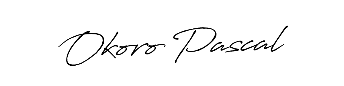 Make a short Okoro Pascal signature style. Manage your documents anywhere anytime using Antro_Vectra_Bolder. Create and add eSignatures, submit forms, share and send files easily. Okoro Pascal signature style 7 images and pictures png