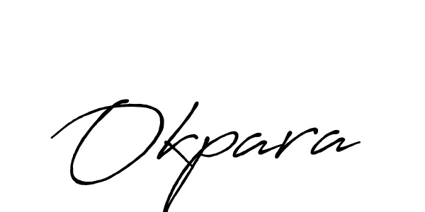 Design your own signature with our free online signature maker. With this signature software, you can create a handwritten (Antro_Vectra_Bolder) signature for name Okpara. Okpara signature style 7 images and pictures png