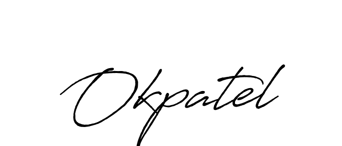 This is the best signature style for the Okpatel name. Also you like these signature font (Antro_Vectra_Bolder). Mix name signature. Okpatel signature style 7 images and pictures png