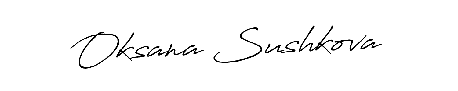 How to Draw Oksana Sushkova signature style? Antro_Vectra_Bolder is a latest design signature styles for name Oksana Sushkova. Oksana Sushkova signature style 7 images and pictures png