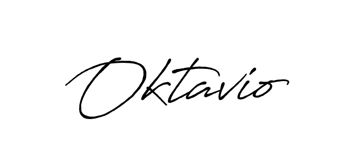 Similarly Antro_Vectra_Bolder is the best handwritten signature design. Signature creator online .You can use it as an online autograph creator for name Oktavio. Oktavio signature style 7 images and pictures png