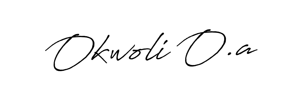 Similarly Antro_Vectra_Bolder is the best handwritten signature design. Signature creator online .You can use it as an online autograph creator for name Okwoli O.a. Okwoli O.a signature style 7 images and pictures png