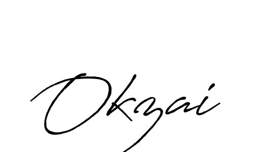 Make a beautiful signature design for name Okzai. Use this online signature maker to create a handwritten signature for free. Okzai signature style 7 images and pictures png
