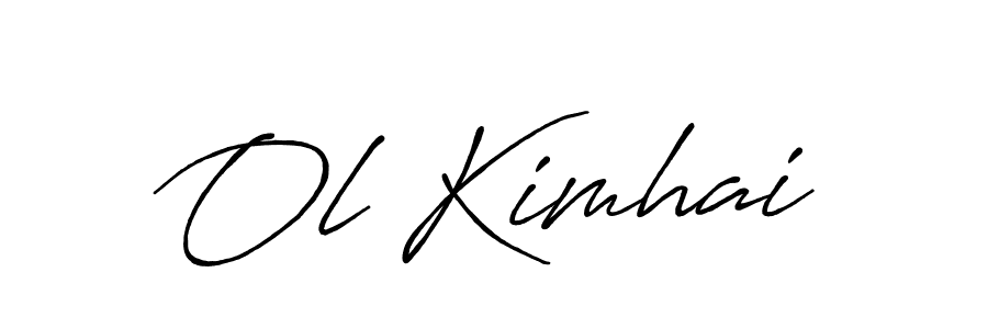 Also You can easily find your signature by using the search form. We will create Ol Kimhai name handwritten signature images for you free of cost using Antro_Vectra_Bolder sign style. Ol Kimhai signature style 7 images and pictures png