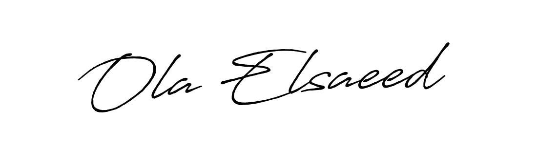 Similarly Antro_Vectra_Bolder is the best handwritten signature design. Signature creator online .You can use it as an online autograph creator for name Ola Elsaeed. Ola Elsaeed signature style 7 images and pictures png