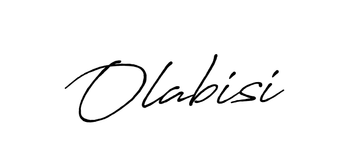 Design your own signature with our free online signature maker. With this signature software, you can create a handwritten (Antro_Vectra_Bolder) signature for name Olabisi. Olabisi signature style 7 images and pictures png