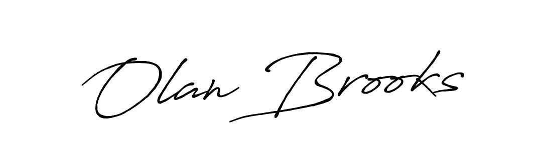 It looks lik you need a new signature style for name Olan Brooks. Design unique handwritten (Antro_Vectra_Bolder) signature with our free signature maker in just a few clicks. Olan Brooks signature style 7 images and pictures png