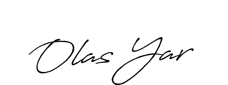 Create a beautiful signature design for name Olas Yar. With this signature (Antro_Vectra_Bolder) fonts, you can make a handwritten signature for free. Olas Yar signature style 7 images and pictures png