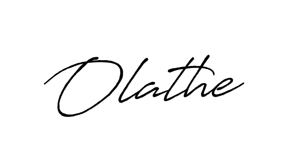 Design your own signature with our free online signature maker. With this signature software, you can create a handwritten (Antro_Vectra_Bolder) signature for name Olathe. Olathe signature style 7 images and pictures png