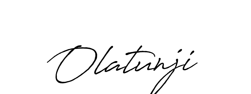 How to make Olatunji signature? Antro_Vectra_Bolder is a professional autograph style. Create handwritten signature for Olatunji name. Olatunji signature style 7 images and pictures png